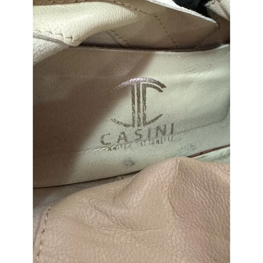 Casini by Jennifer Tattanelli Womens Navy Suede Knee High Wedge Boots EU 38.5